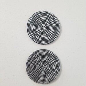 2pc. Cupholder Silver Rhinestone Coaster For Cars/Car Bling/Car Accessories.